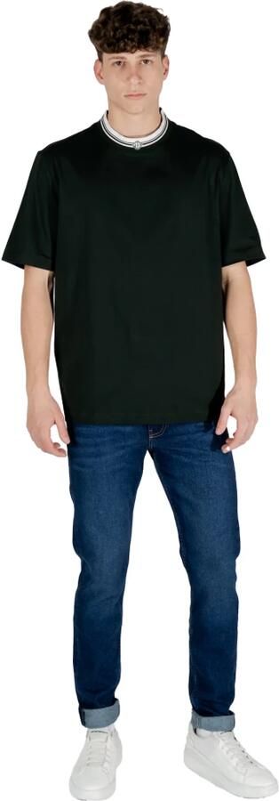 Armani Exchange Katoenen T-shirt korte mouwen lente zomer Black Heren - Foto 6