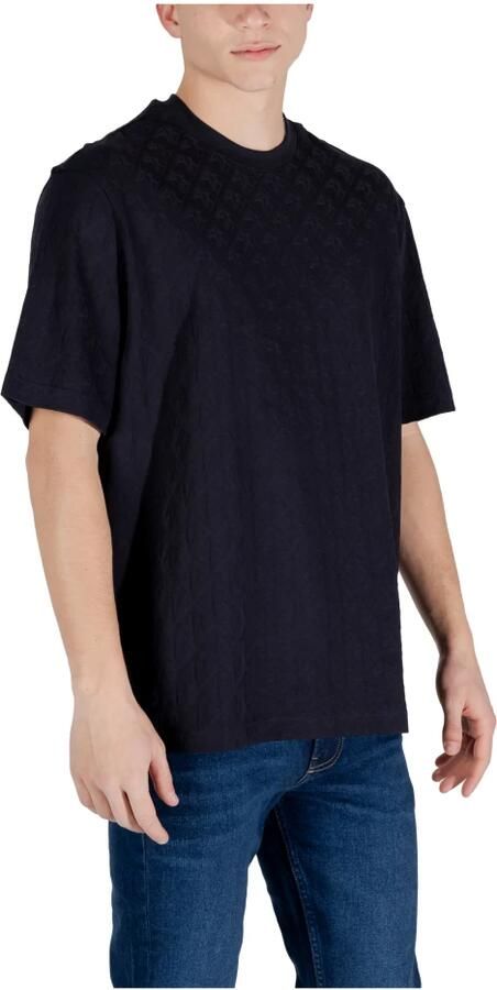 Armani Exchange Katoenen T-shirt korte mouwen lente zomer Blue Heren - Foto 4