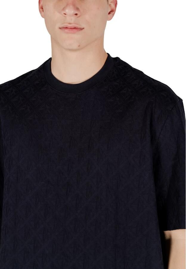 Armani Exchange Katoenen T-shirt korte mouwen lente zomer Blue Heren