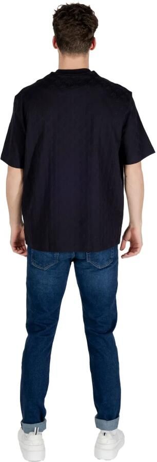 Armani Exchange Katoenen T-shirt korte mouwen lente zomer Blue Heren - Foto 8