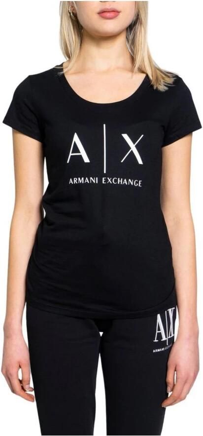 Armani Exchange Casual Dames T-shirt Lente Zomer Collectie Black Dames - Foto 3
