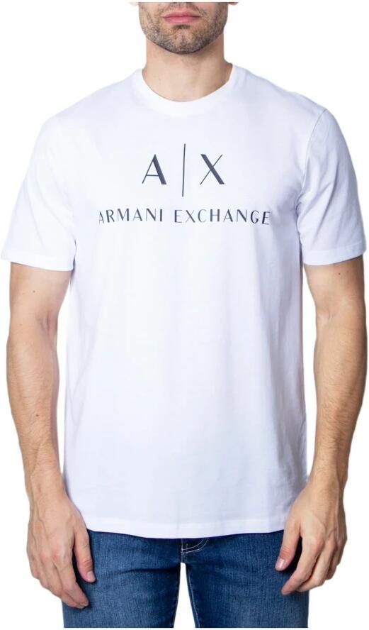 Armani Exchange Slim fit T-shirt van puur katoen met logoprint - Foto 2