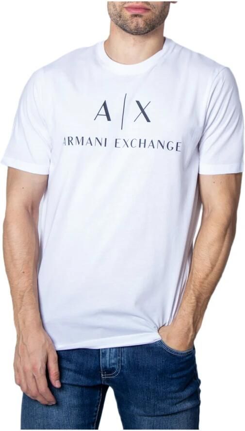 Armani Exchange Slim fit T-shirt van puur katoen met logoprint - Foto 3