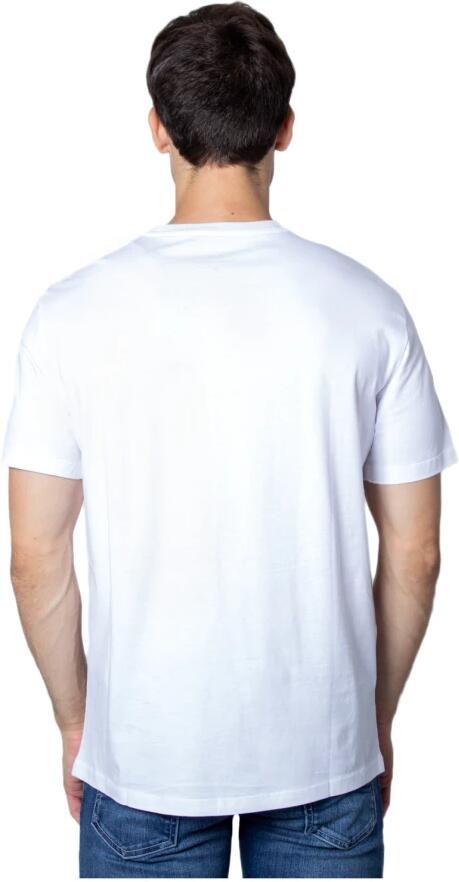 Armani Exchange Slim fit T-shirt van puur katoen met logoprint - Foto 4