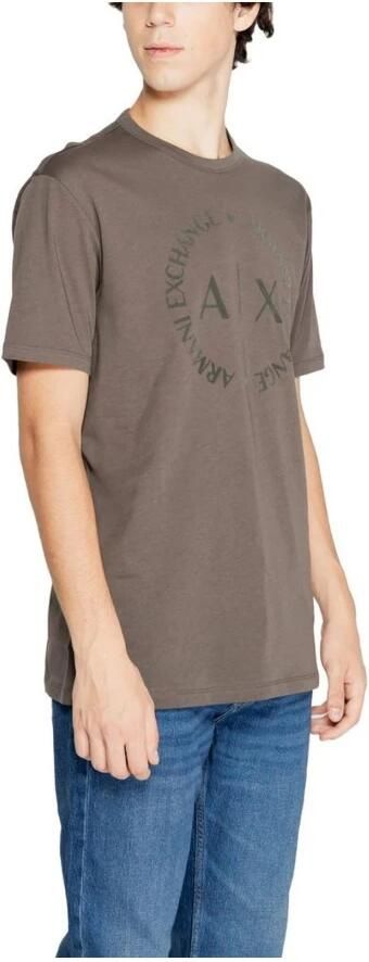 Armani Exchange Klassieke katoenen T-shirtcollectie Brown Heren - Foto 2