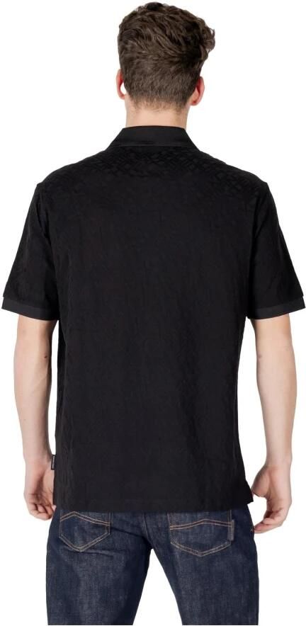 Armani Exchange Klassieke Polo Shirt met Korte Mouwen Black Heren