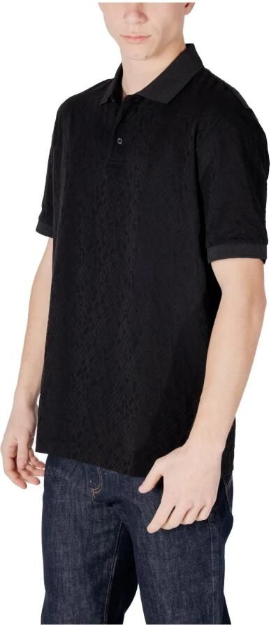 Armani Exchange Klassieke Polo Shirt met Korte Mouwen Black Heren - Foto 2
