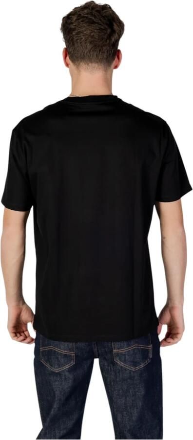 Armani Exchange Stijlvol Geprint T-Shirt van Katoen Black Heren