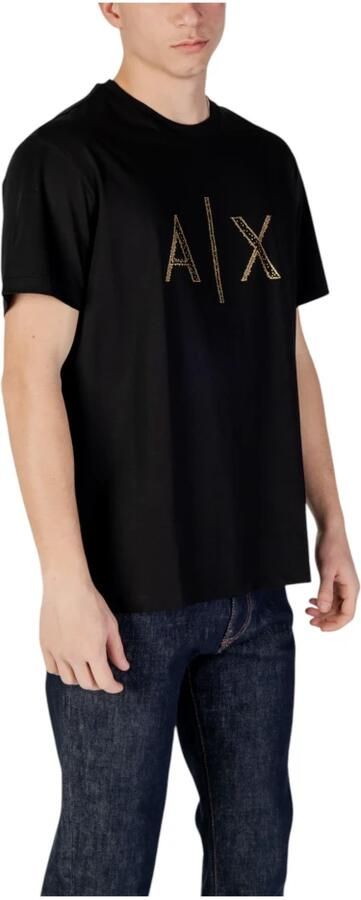 Armani Exchange Korte mouw katoenen T-shirt Black Heren - Foto 3