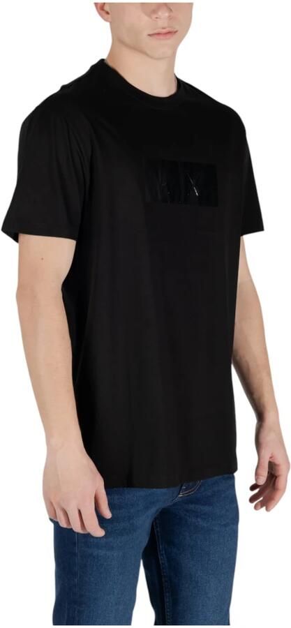 Armani Exchange Zwarte Katoenen Ronde Hals T-Shirt Black Heren - Foto 3