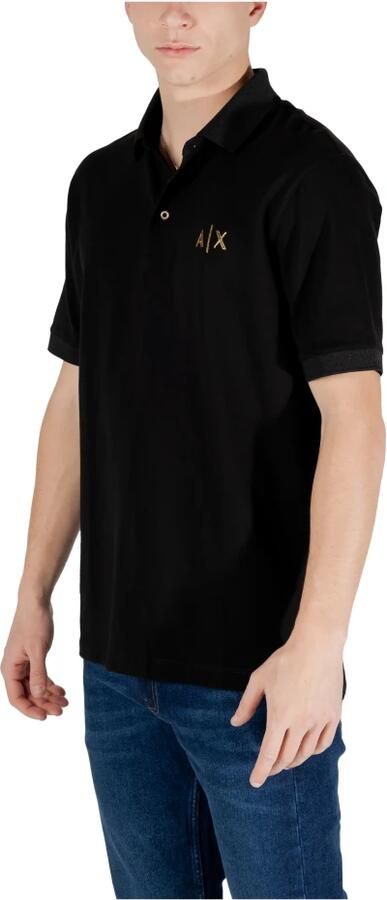 Armani Exchange Korte Mouw Polo Lente Zomer Collectie Black Heren - Foto 4