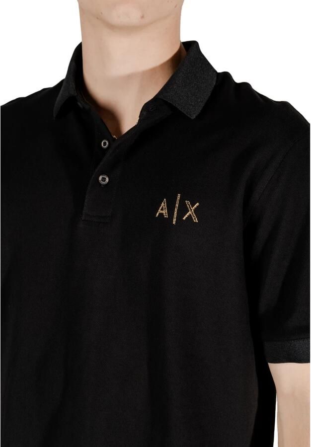 Armani Exchange Korte Mouw Polo Lente Zomer Collectie Black Heren