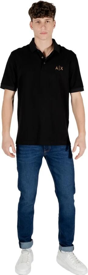 Armani Exchange Korte Mouw Polo Lente Zomer Collectie Black Heren - Foto 5