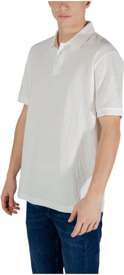 Armani Exchange Klassieke katoenen poloshirt met korte mouwen White Heren - Foto 5