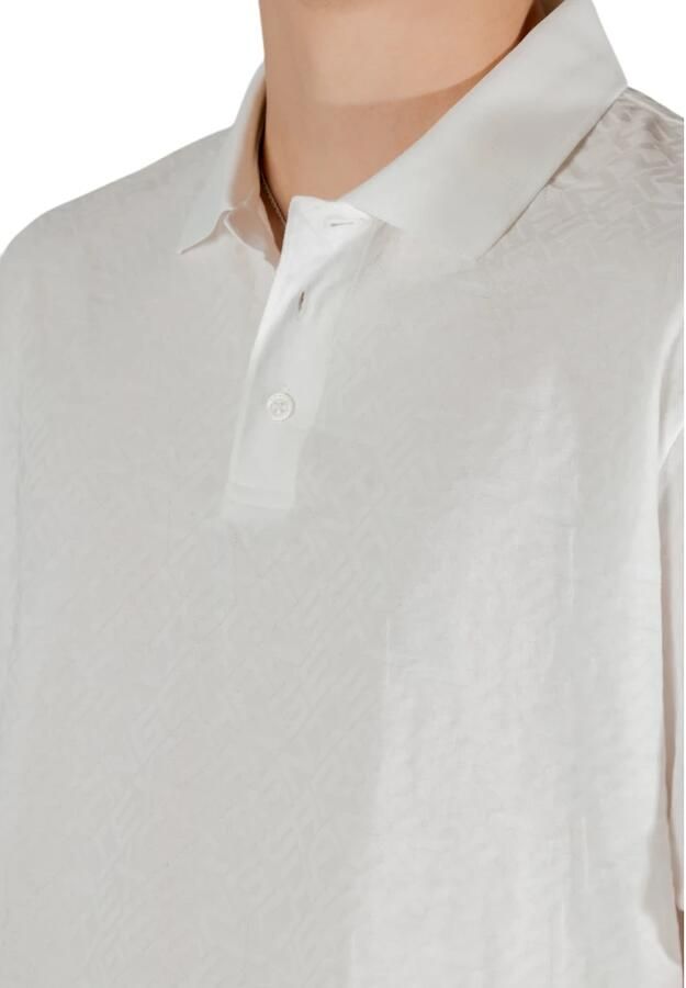 Armani Exchange Klassieke katoenen poloshirt met korte mouwen White Heren