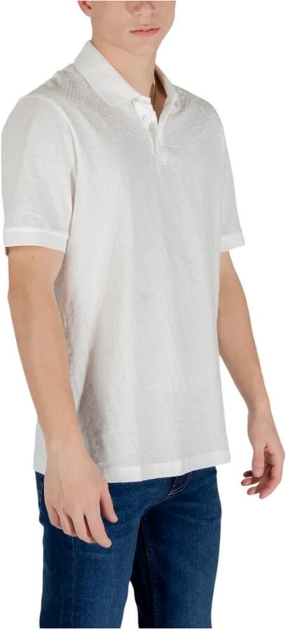 Armani Exchange Klassieke katoenen poloshirt met korte mouwen White Heren - Foto 4