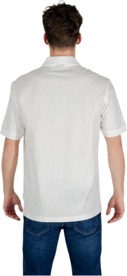 Armani Exchange Klassieke katoenen poloshirt met korte mouwen White Heren - Foto 3