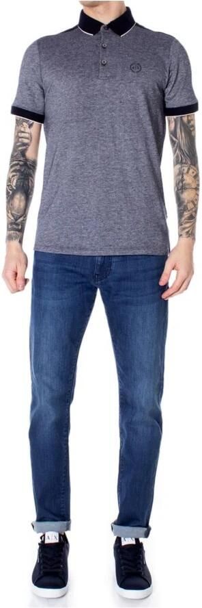 Armani Exchange Korte mouw poloshirt collectie Lente Zomer Blue Heren - Foto 2