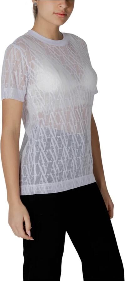 Armani Exchange Korte Mouw T-Shirt Collectie White Dames - Foto 2