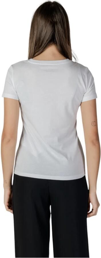 Armani Exchange Korte Mouw T-Shirt Lente Zomer Collectie White Dames