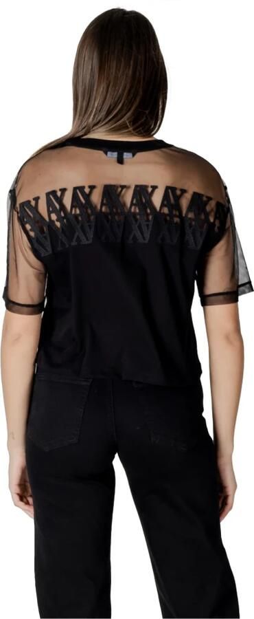 Armani Exchange Korte mouwen katoenen T-shirt collectie Black Dames - Foto 8