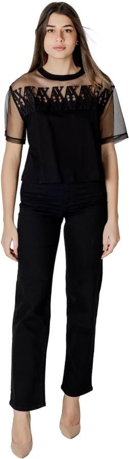 Armani Exchange Korte mouwen katoenen T-shirt collectie Black Dames - Foto 7