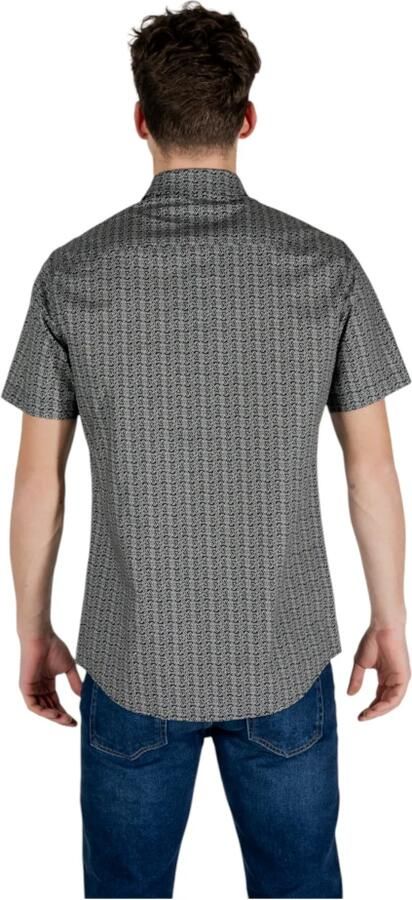 Armani Exchange Korte mouwen overhemd Lente Zomer Collectie Black Heren - Foto 3