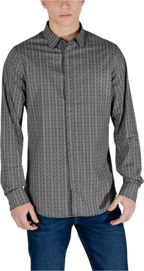 Armani Exchange Lange mouwen shirt Lente Zomer Collectie Black Heren - Foto 7
