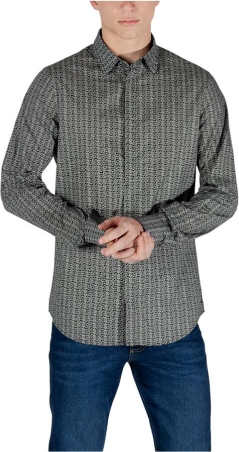 Armani Exchange Lange mouwen shirt Lente Zomer Collectie Black Heren - Foto 2