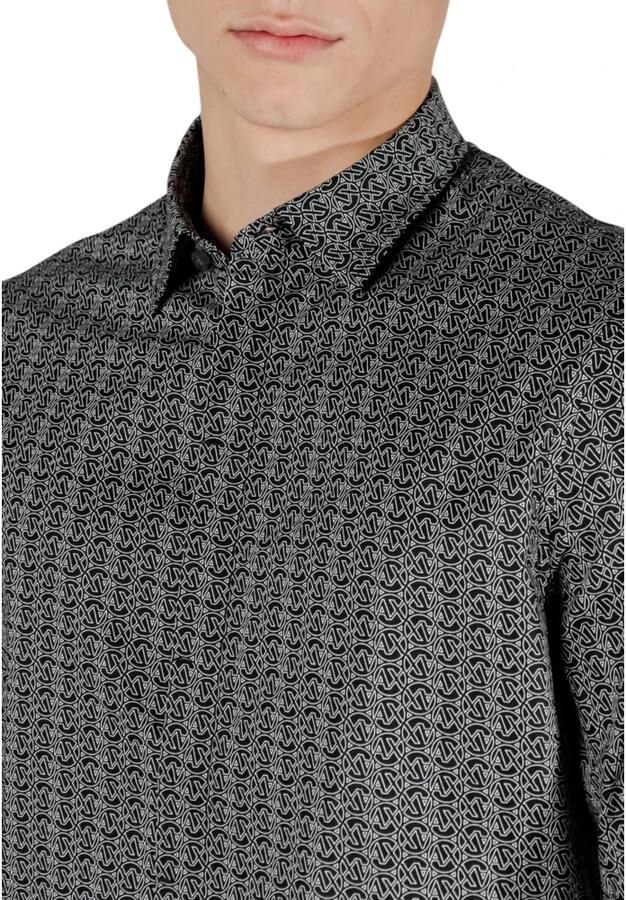 Armani Exchange Lange mouwen shirt Lente Zomer Collectie Black Heren