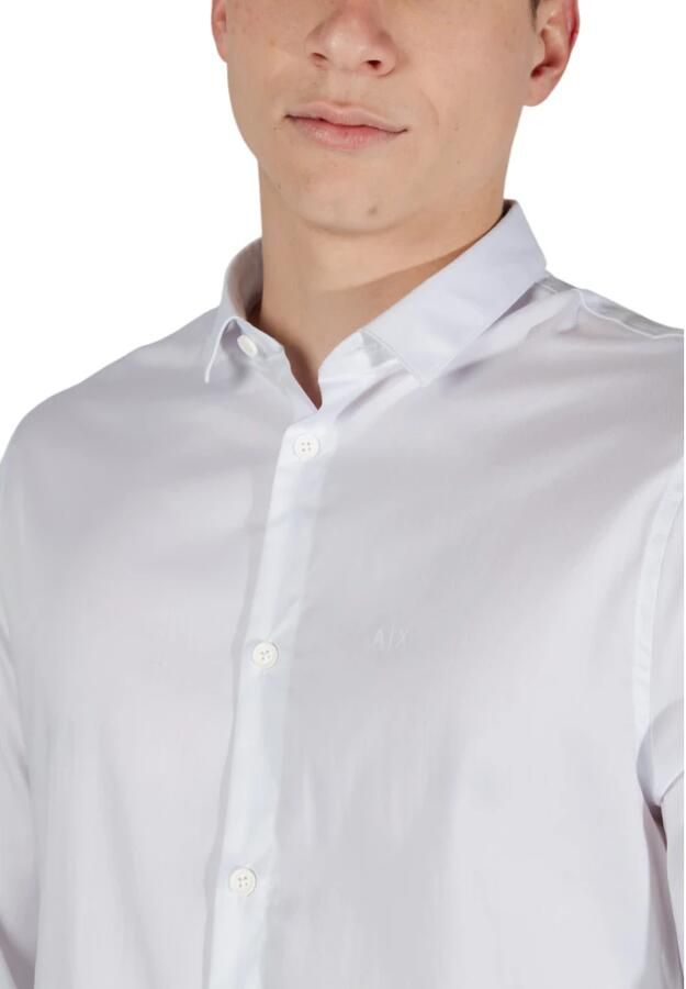 Armani Exchange Lange mouwen shirt Lente Zomer Collectie White Heren