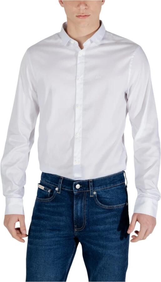 Armani Exchange Lange mouwen shirt Lente Zomer Collectie White Heren - Foto 2