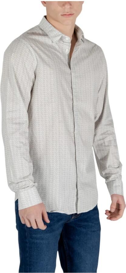 Armani Exchange Geometrisch Patroon Longsleeve T-shirt Beige Heren - Foto 4