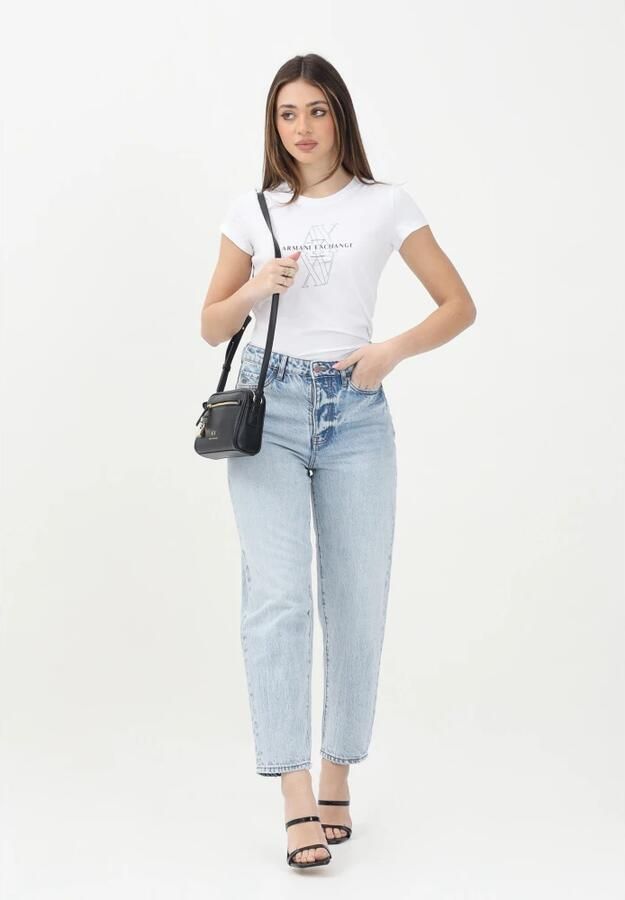 Armani Exchange Lichtblauwe Denim Jeans Blue Dames