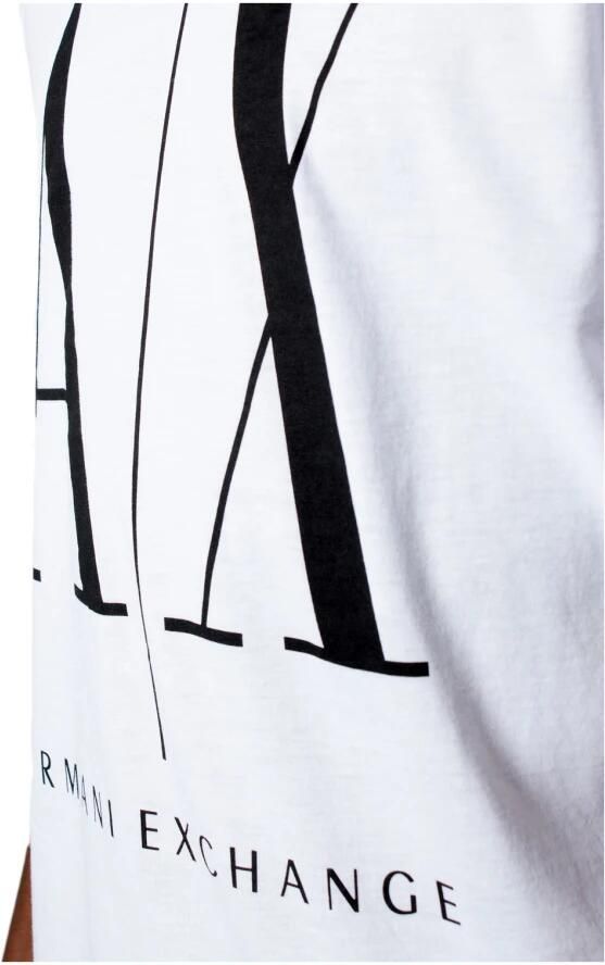 Armani Exchange Wit Bedrukt T-shirt Lente Zomer Mannen White Heren