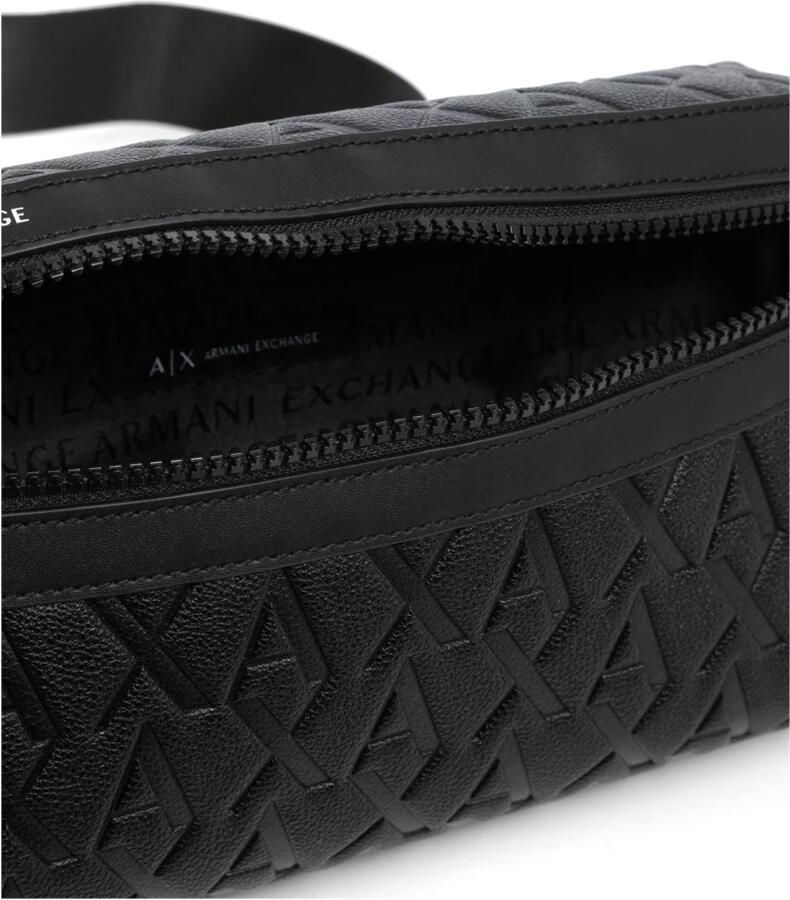 Armani Exchange Logo Heuptas met Verstelbare Band Black Heren