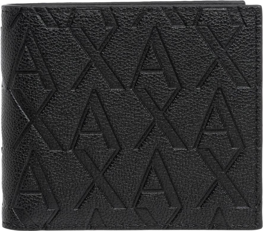 Armani Exchange Minimalistische Polyester Portemonnee voor Mannen Black Heren - Foto 2