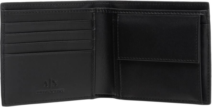 Armani Exchange Logo Plain Portemonnee met Kaartsleuven Black Heren - Foto 6