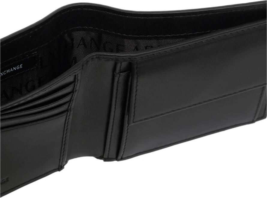 Armani Exchange Logo Plain Portemonnee met Kaartsleuven Black Heren - Foto 3