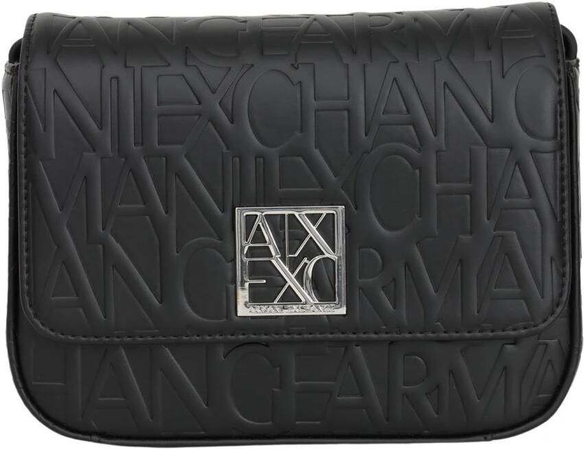 Armani Exchange Compacte polyurethaan handtas voor vrouwen Black Dames - Foto 9