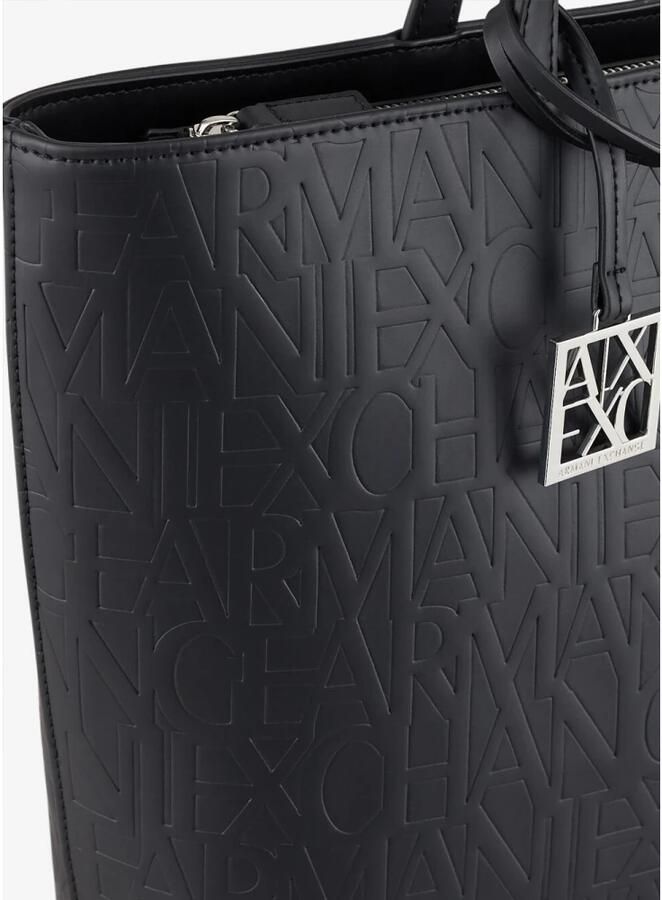 Armani Exchange Stijlvolle Polyester Handtas met Polyurethaan Buitenkant Black Dames - Foto 3