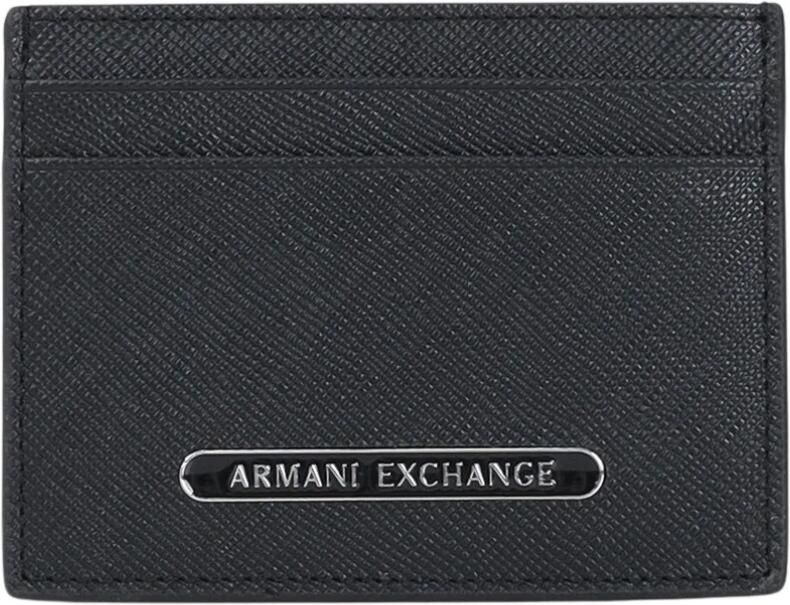 Armani Exchange Minimalistische Heren Zwarte Pasjeshouder Black Heren - Foto 3