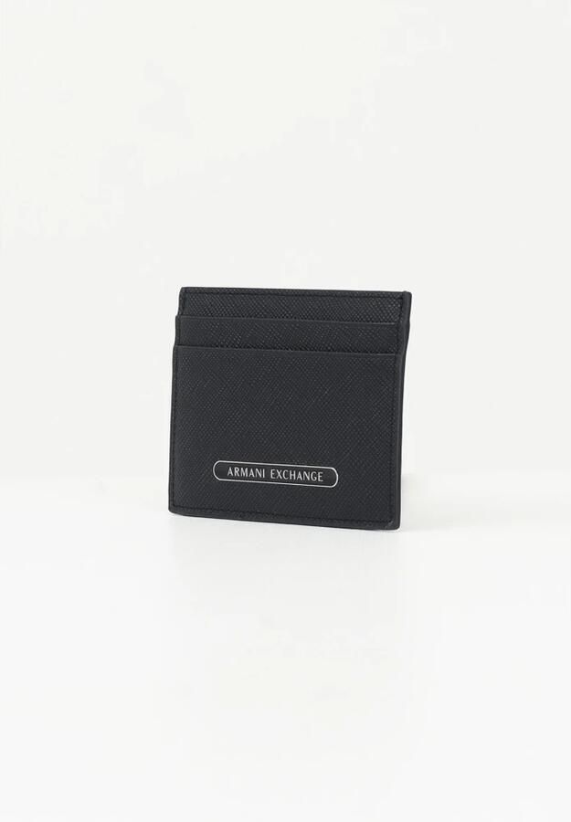 Armani Exchange Minimalistische Heren Zwarte Pasjeshouder Black Heren