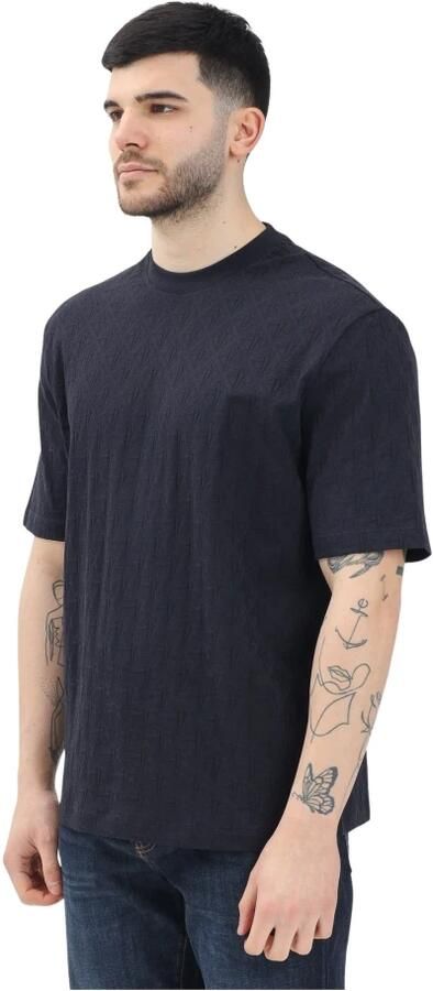 Armani Exchange Katoenen T-shirt korte mouwen lente zomer Blue Heren - Foto 5