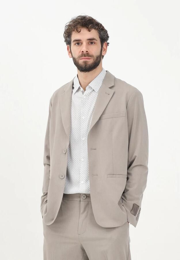 Armani Exchange Moderne Bruine Jas voor Mannen Beige Heren