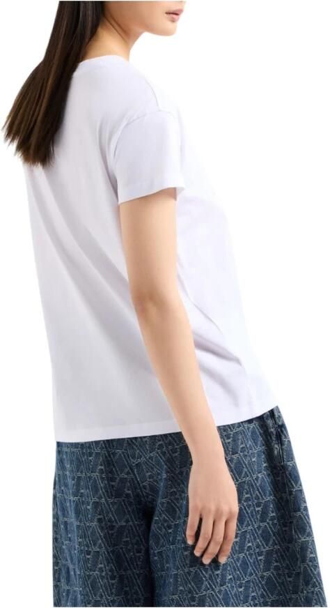 Armani Exchange Stijlvolle High-Waisted Tailored Shorts White Dames - Foto 3