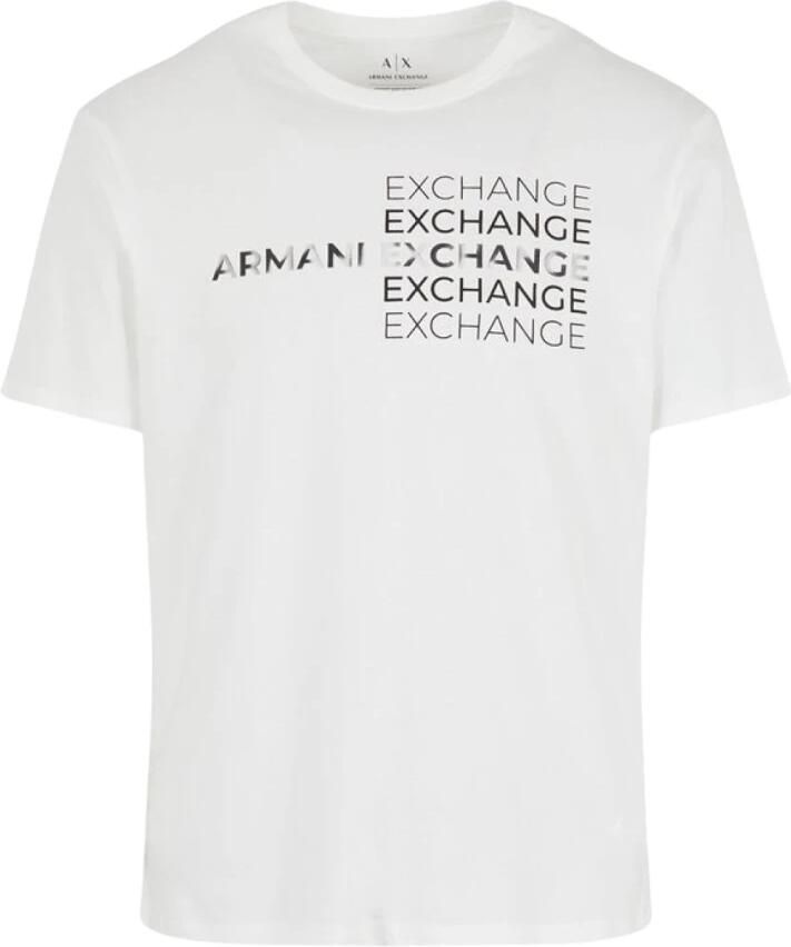 Armani Exchange Multi Logo T-shirt van katoen White Dames - Foto 3