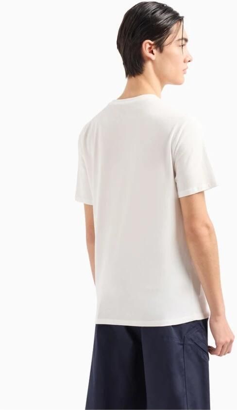 Armani Exchange Multi Logo T-shirt van katoen White Dames - Foto 2