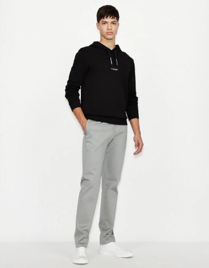 Armani Exchange Blauwe Hoodie Sweatshirt Milano New York Blue Heren - Foto 3