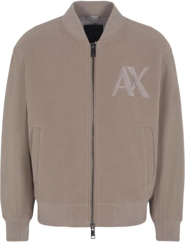 Armani Exchange Moderne Beige Bomberjack Beige Heren - Foto 4